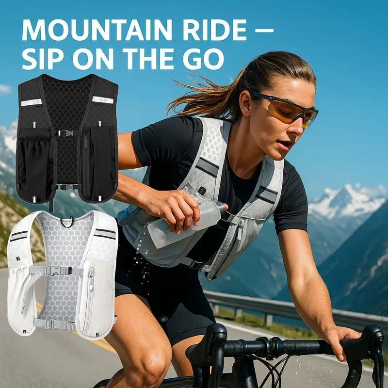 Running Gear Water - Gilet de sport unisexe, imperméable et