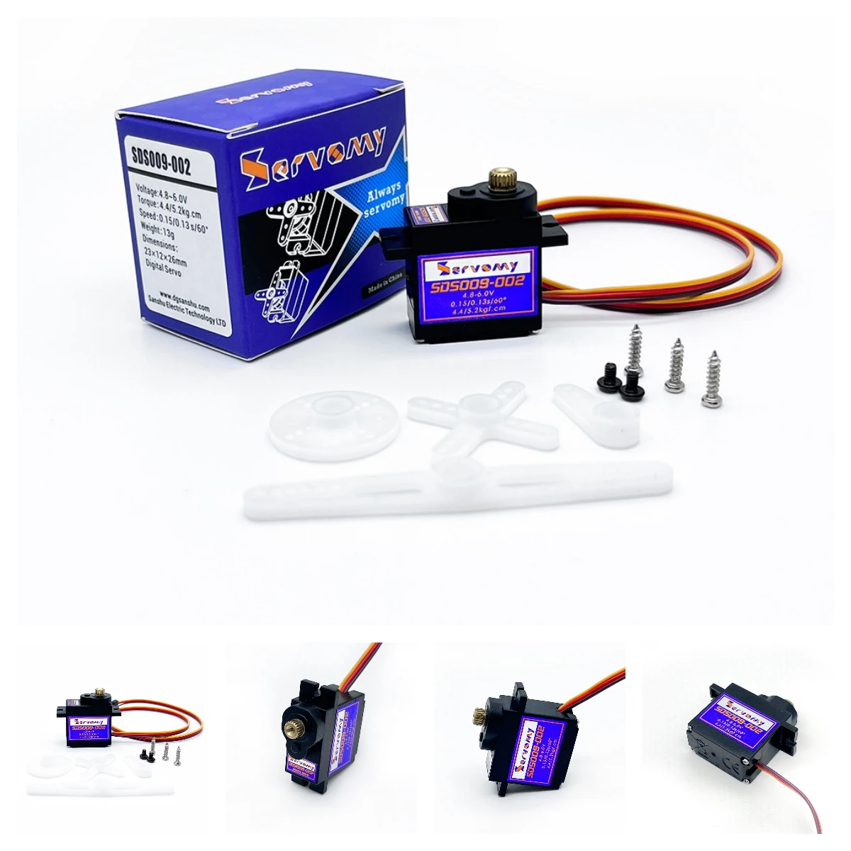 Running Gear Vehicle - 4 pièces Servomie SDS009-02 9g Servo